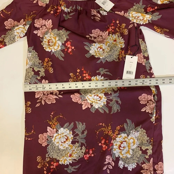 Ali & Jay Women's Jade‎ Slit Shoulder Long Sleeve Floral Mini Dress Size M NWT - Picture 14 of 15